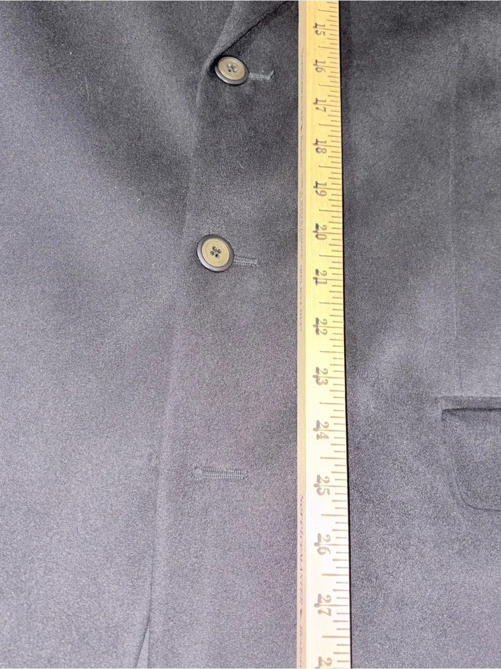 Joseph & Feiss Men’s 44T Black Microfiber Suede Feel 3-Button Blazer Sport Coat
